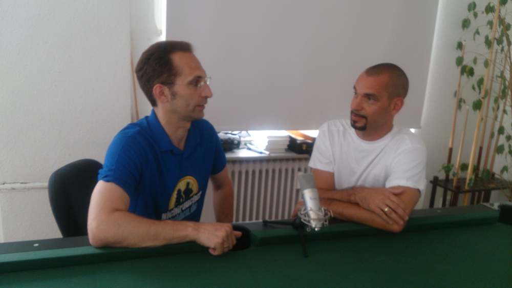 Andy und Dr. Rupp beim Podcast-Interview