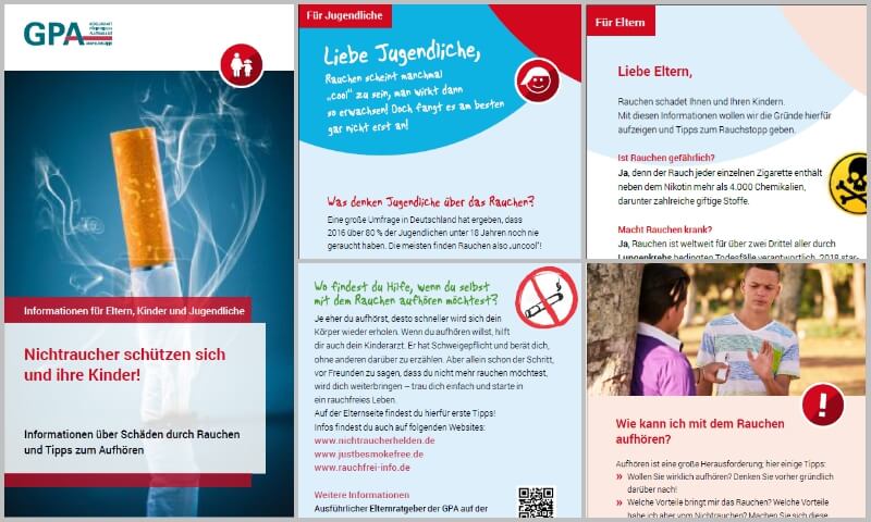 Flyer GPA Nichtraucher werden